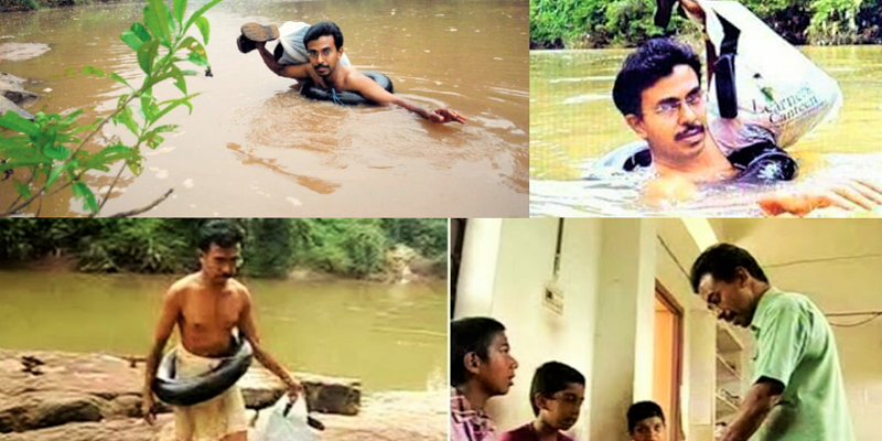 YourStoryCo's tweet photo. This teacher from #Kerala swims to #school daily, and has never missed a class
https://t.co/UCC8H0rYqt https://t.co/vs6bAHqhY2