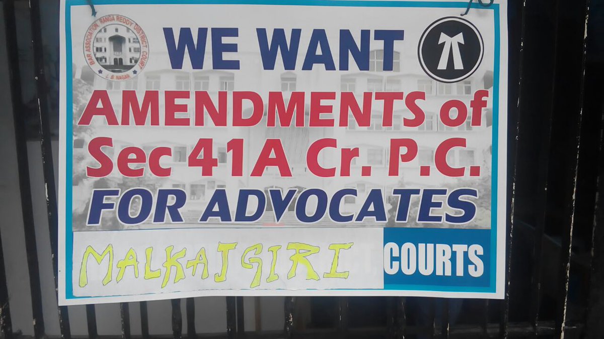 tr_partha's tweet photo. We support removal of CrPC 41a only for advocates. #LawAgainstMen #selfieinprison https://t.co/nolMxHLUqO