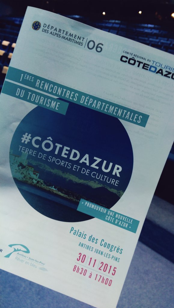 ProCotedazur's tweet photo. Bienvenue aux 1eres Rencontres départementales du Tourisme  ! #NouvelleCotedazur https://t.co/NBZbhWxFpK