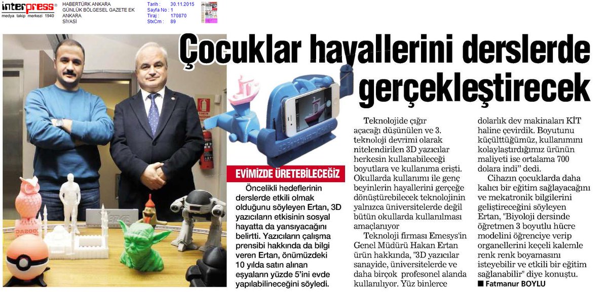 Çocuklar hayallerini derslerde gerçekleştirecek via <a href="/HABERTURKANKARA/">Habertürk Ankara</a>
