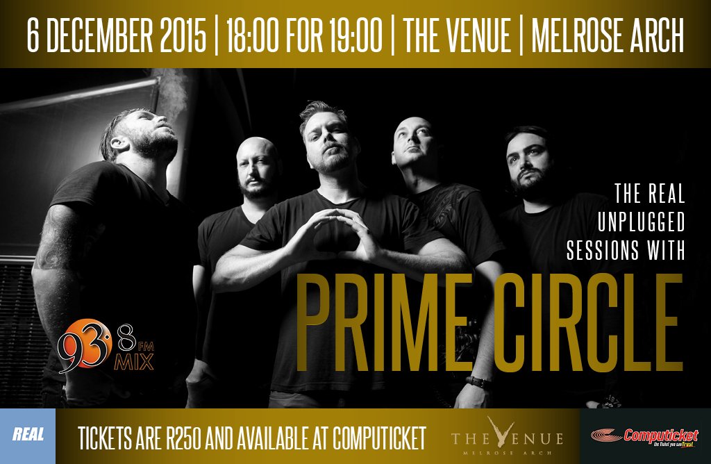 RealConcerts's tweet photo. Join us for the last show in the #RealUnplugged series w/ @Prime_Circle on SUN 6DEC Tickets https://t.co/5vsNBCKgFf https://t.co/qWIi9uC33A