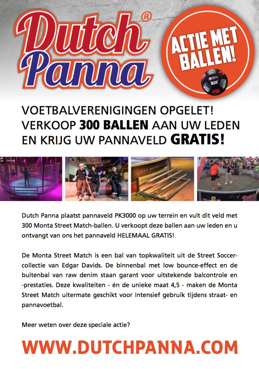 DutchPanna's tweet photo. We hebben weer een spectaculaire actie!
Bezoek ons ook op de Nationale Voetbal Vakbeurs in Gorinchem op 2 december! https://t.co/oR0VMJvajx