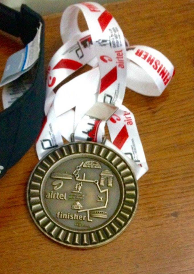 ErKundan3's tweet photo. Finisher Half Marathon Yesterday. My moment of the year #adhm2015 https://t.co/MNxwPJDDWc