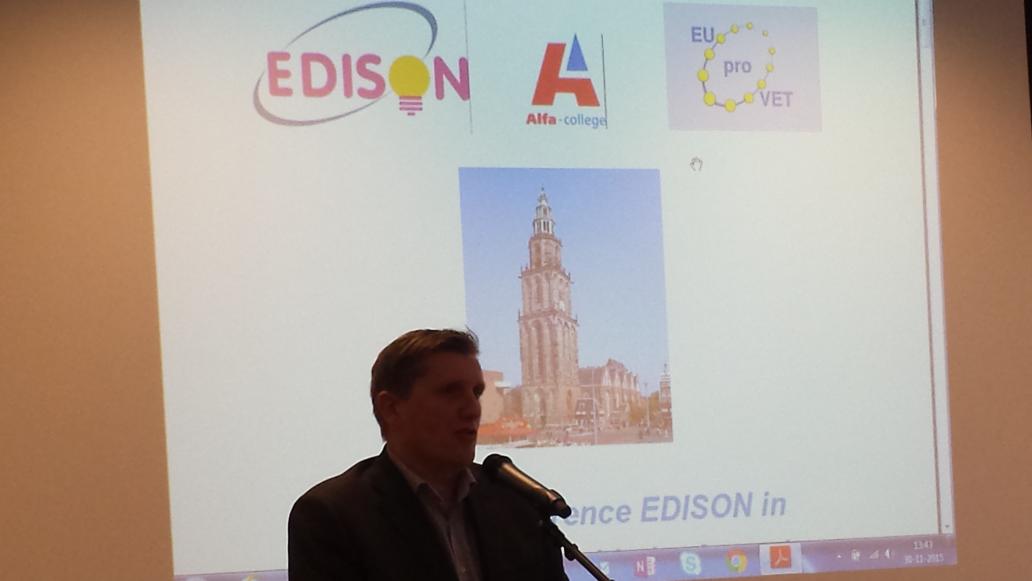 Wim Moes spreker op Edison, EUproVET conferentie.
