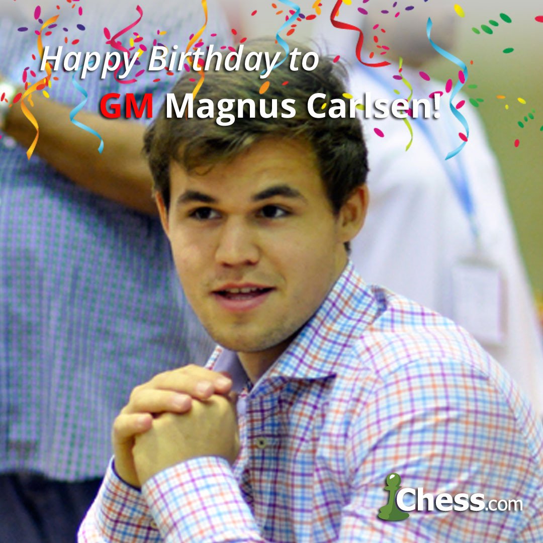 Magnus Carlsen turns 25 today! Wish a happy birthday. 