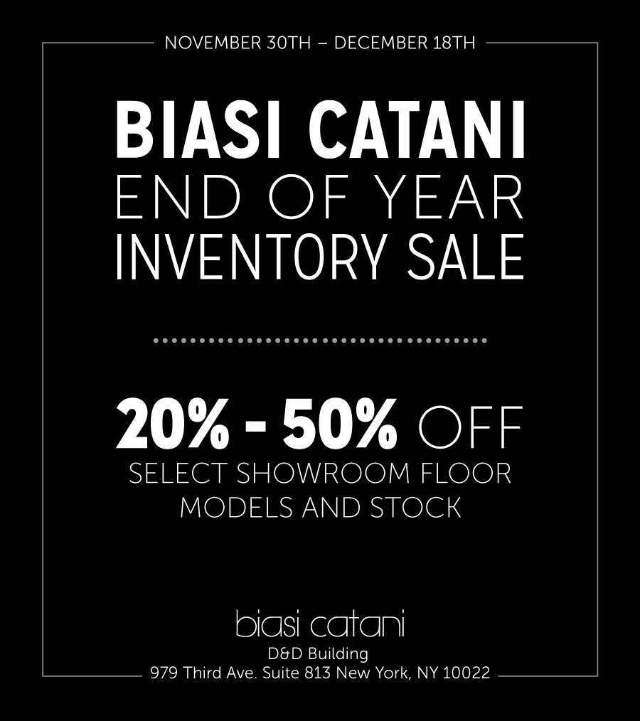 D and D Building (@danddbuilding) on Twitter photo In honor of #CyberMonday <a href="/biasicatani/">Biasi Catani</a> is kicking off their End of Year Inventory #Sale! #interiordesign In honor of #CyberMonday <a href="/biasicatani/">Biasi Catani</a> is kicking off their End of Year Inventory #Sale! #interiordesign