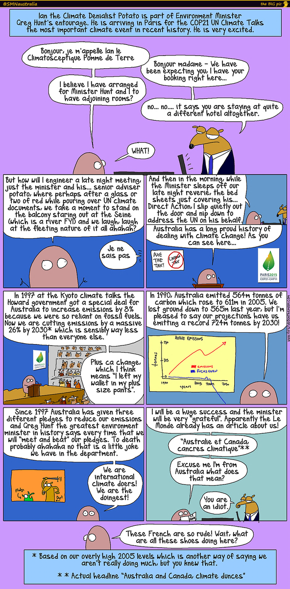 clickhereAU's tweet image. the #FIRSTDOGontheMOON A #Potato in #Paris!⇩#COP21  #auspol #cilmatechange