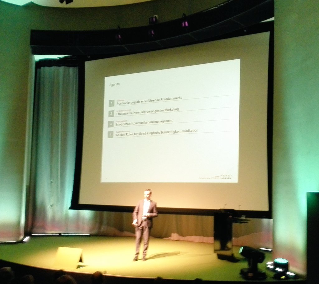 Vorsprung durch Technik Integri. Markenkommunikation &amp; konsistentes Storytelling bei #Audi S.Scholz @Audi_Press