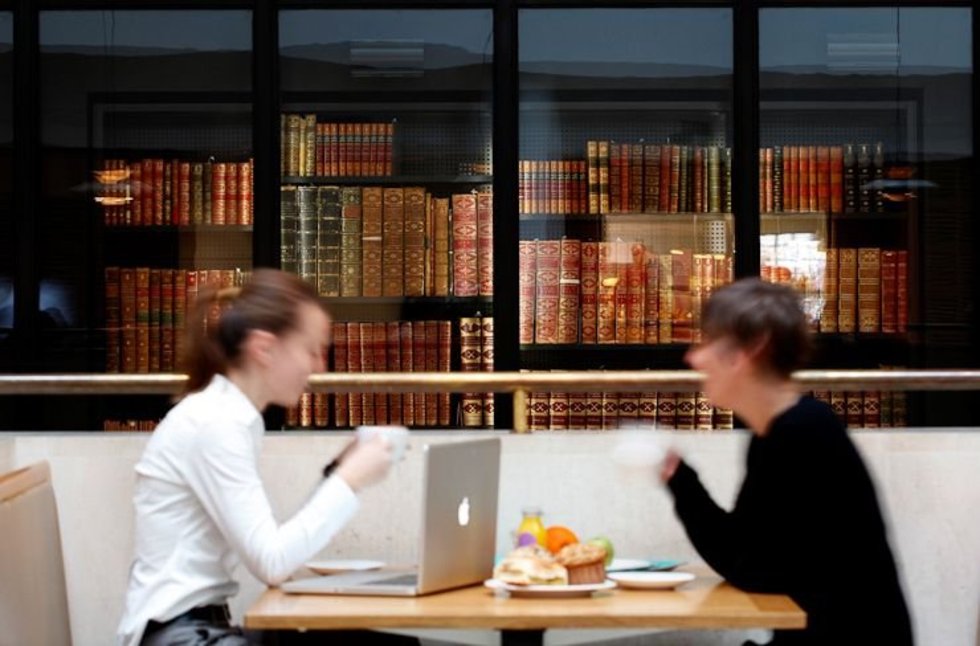 WomensPrize's tweet photo. Drink tea, eat cake, write book... 15 of the UK's most inspiring literary cafes: https://t.co/J96MJFT7ou https://t.co/nuMtaXB3Zh