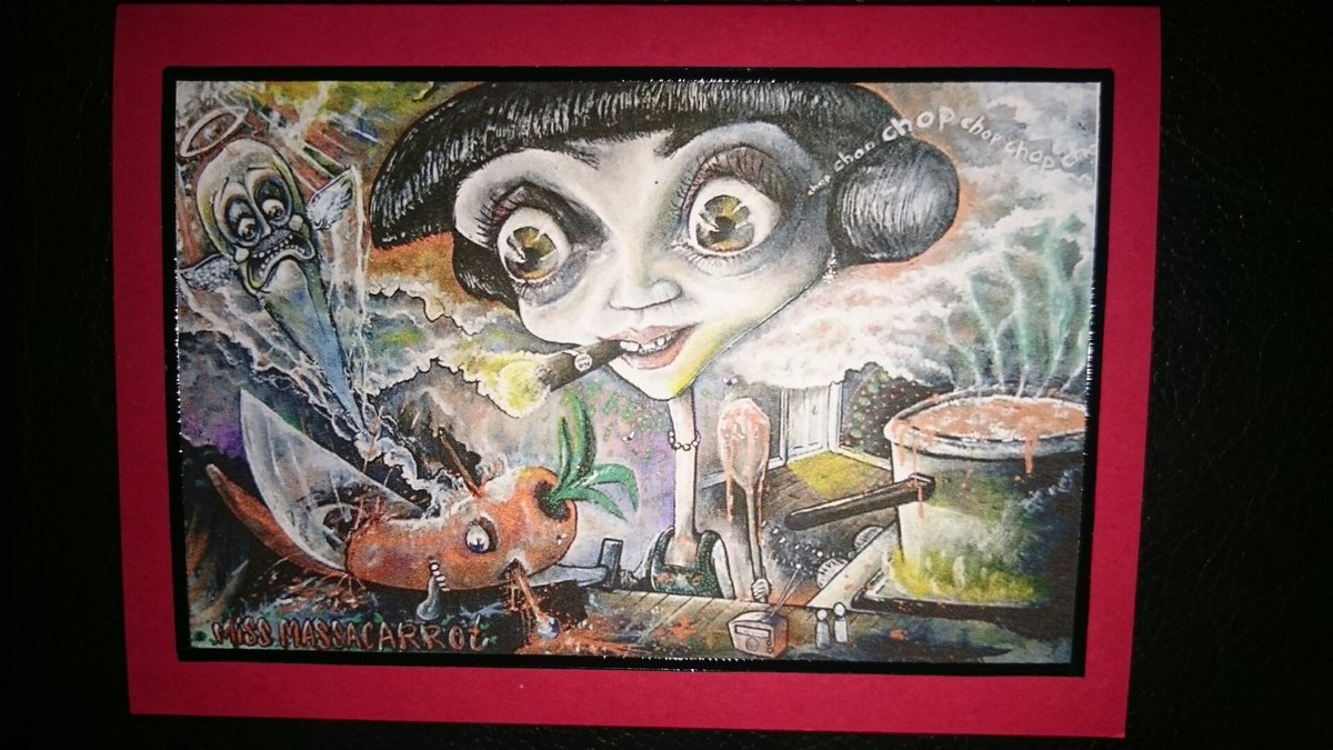 VixxenCards's tweet photo. Missmasacarrot card artwork by @TenbombArtwork available at https://t.co/feef0KJh6r #alternative #artwork #cards https://t.co/mbj44qdUzc
