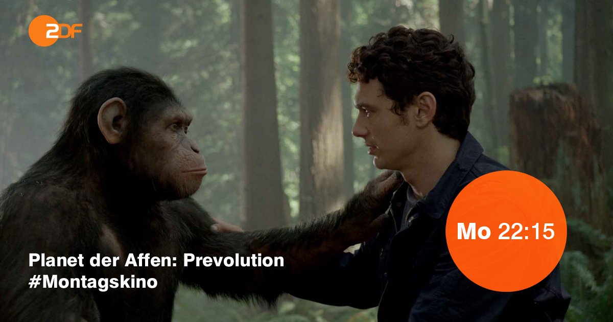 ZDF's tweet image. #Prevolution: Das Sci-Fi-Abenteuer im #Montagskino erzählt die Vorgeschichte zum Klassiker #PlanetderAffen.