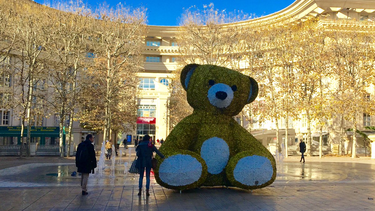 myMetropolitain's tweet photo. Illuminations de Noël : L’ours Teddy est arrivé à #Montpellier https://t.co/PPsl62zo1M https://t.co/Ek5BZOxe1g