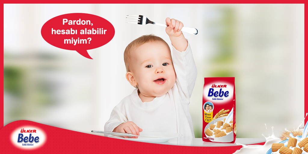 Tabii Ülker Bebe Bisküvisi’ni yemiş, hemen kalkıp oyuna kaçacak değil mi? :)
