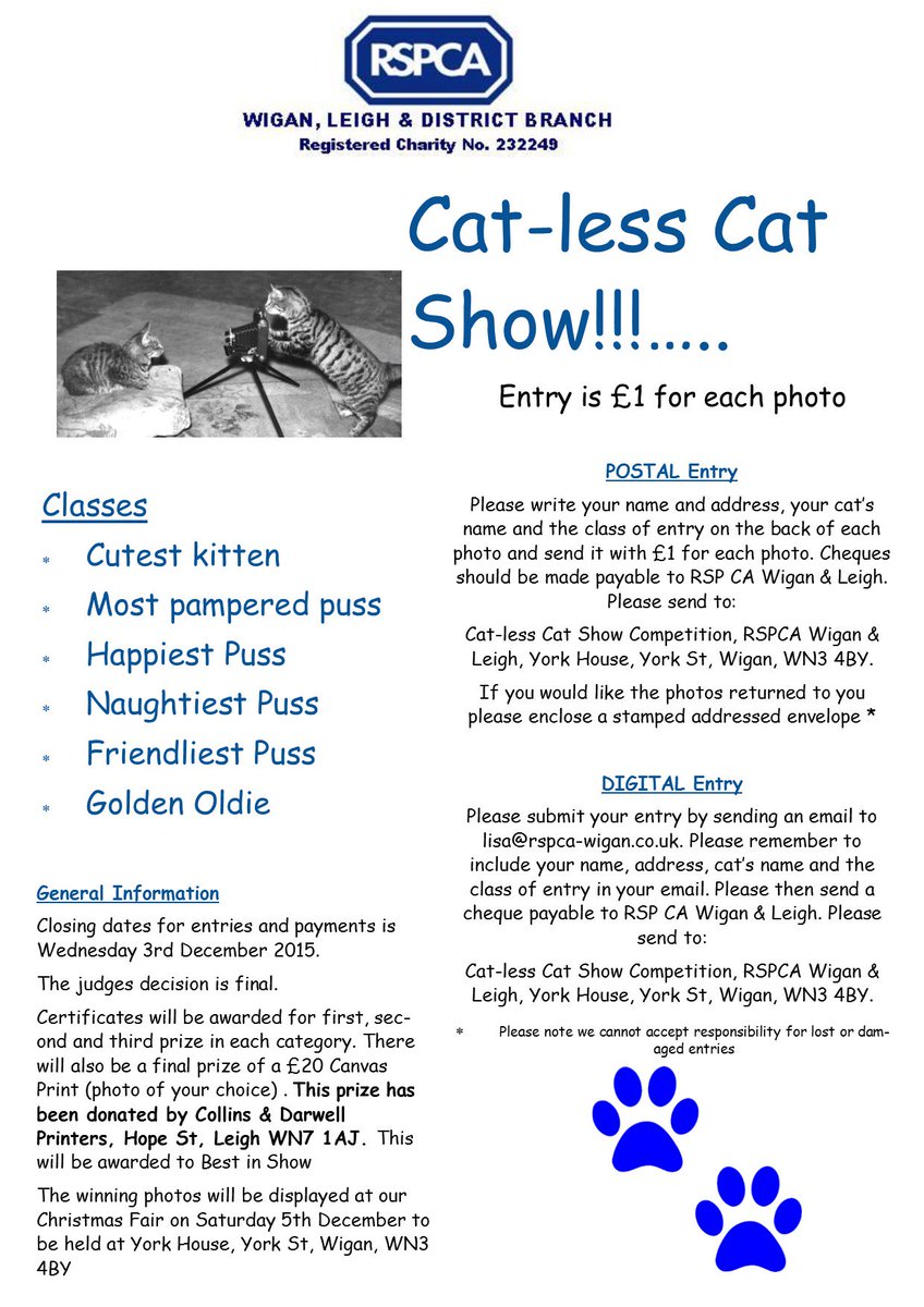 rspcaPAWS's tweet photo. Pl help us promote this! All funds help treat &amp; rehome local animals. Thank you https://t.co/jFe4rae6cm