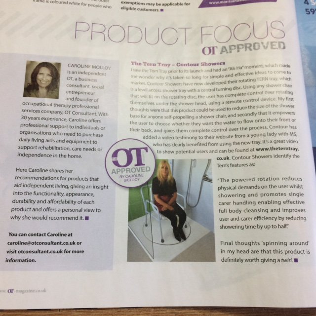 ContourShowers's tweet photo. #TernTray has received #OTApproval in Decembers @ot_magazine click the link to have a read ;-) #OTApproved #OT https://t.co/V3OeXfHHye