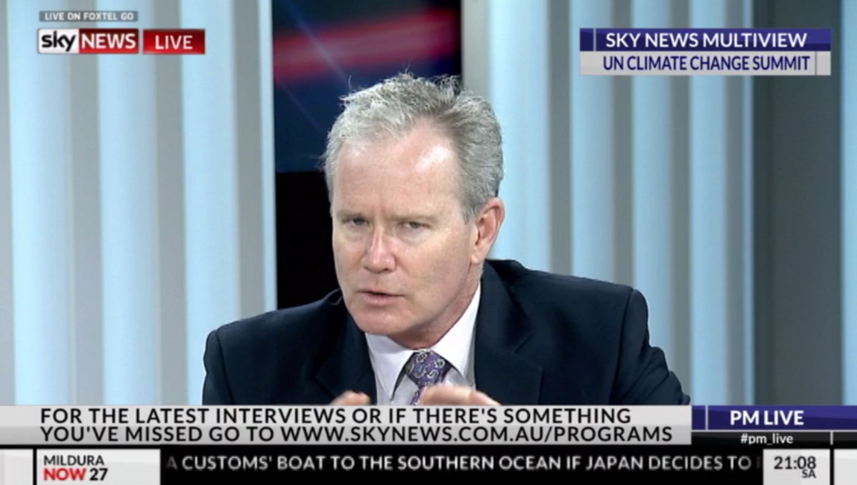 techAU's tweet image. Says he likes science, doesn't believe in climate change. "In my opinion" #NotScience #SkyNews