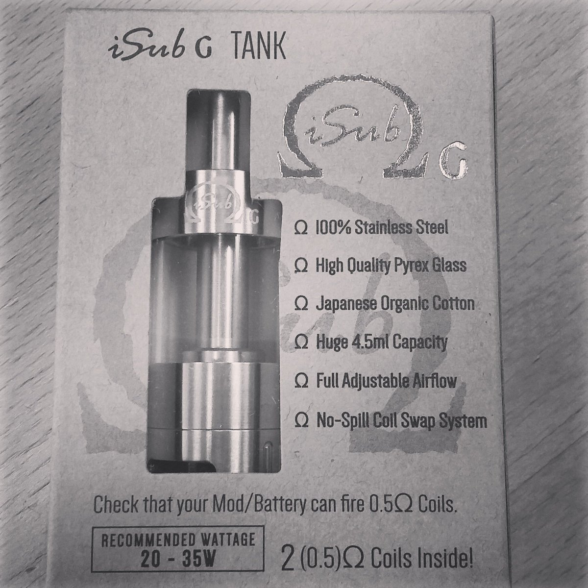 Ecigclopedia's tweet photo. Innokin iSub G almost Ready for a Vape!
#ecig #innokin #isub #isubg #clearomizer #subohm #tank #vape #coil https://t.co/7weYZ79WSo