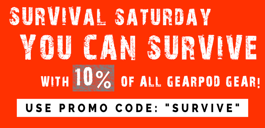 GearPodsUK's tweet photo. Tired of Black Friday? Join us for Survival Saturday! - use code at checkout! https://t.co/WiFxiIbULq #survival https://t.co/4Wi2ER1XS6