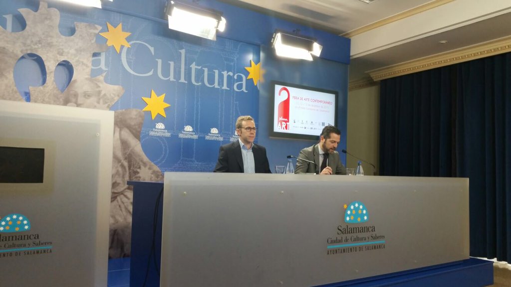 PleaseArt's tweet photo. Esta mañana se ha presentado la feria #PleaseArt en una rueda de prensa, acompañados por el @aytoSalamanca https://t.co/99lPJ40DQ4