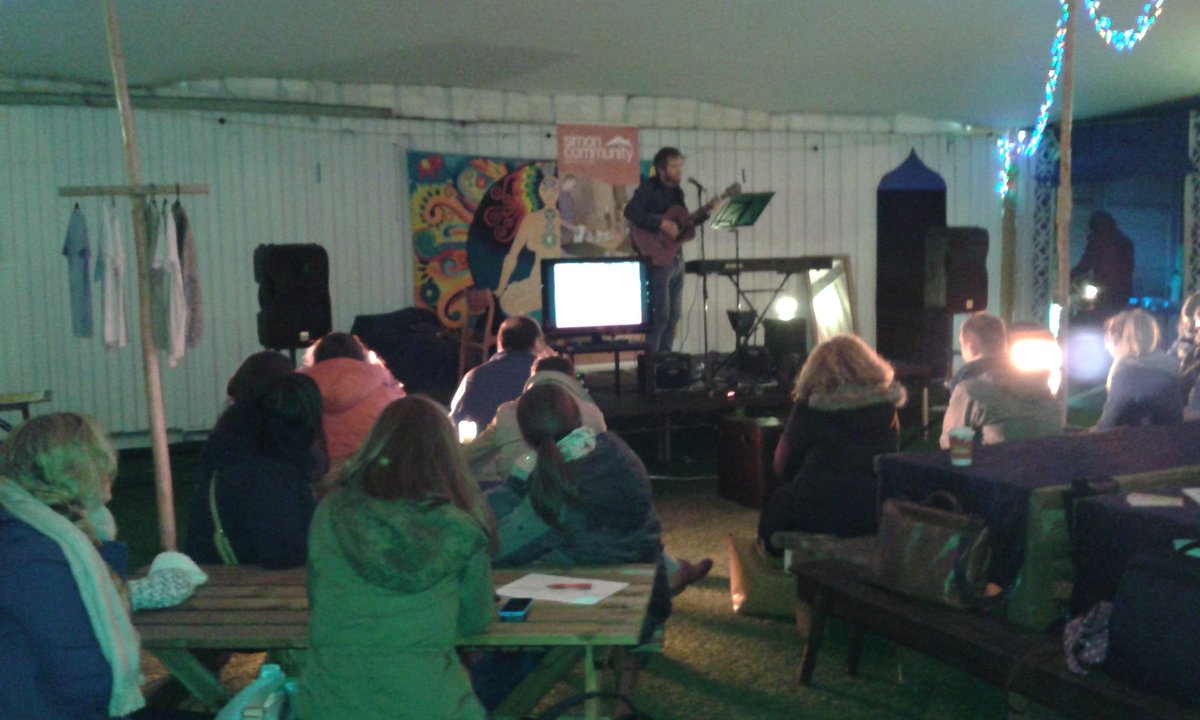 Not quite Glastonbury..<a href="/contained13/">Belfast Contained</a>.. no sunshine but plenty of craic and people wanting an end to homelessness!