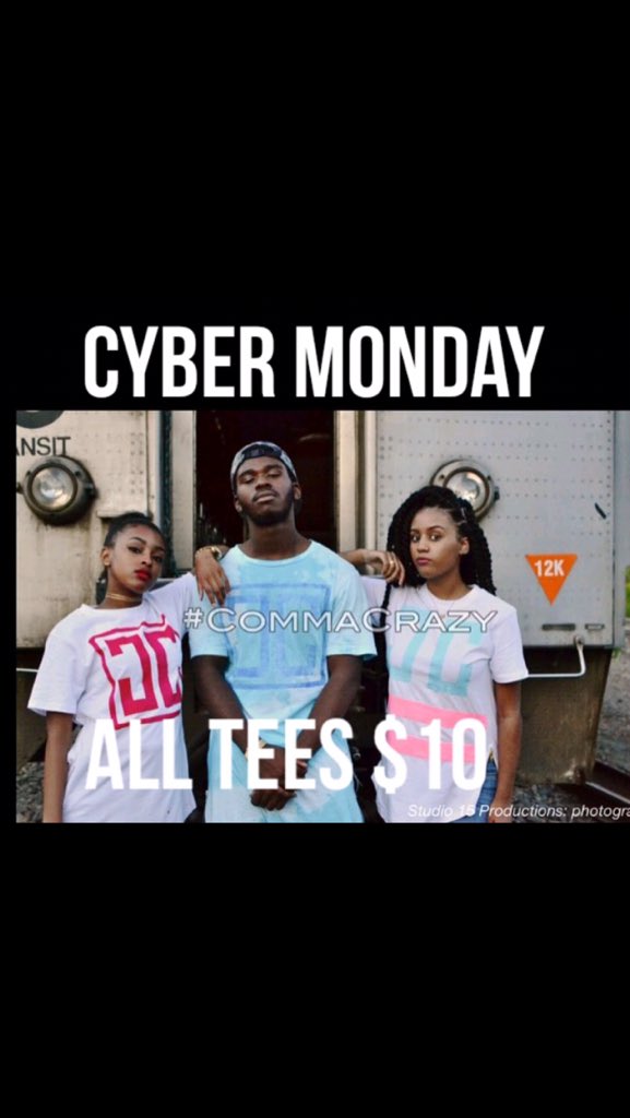 comma_crazy's tweet photo. @Im_Aliciaa Cyber Monday Sale ALL TEES $10 go shop https://t.co/omiXxZtIBH https://t.co/SWnUWUcXGK