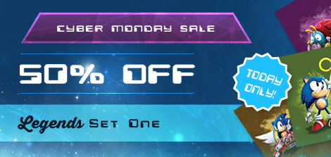 SD5's tweet photo. It's #CyberMonday :) Half Price on the Legends collection for today only :) #sonic
https://t.co/KFX5NThPPr https://t.co/znUaL2S4eW