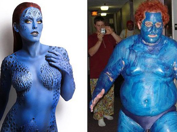 HolisticComedy's tweet photo. When it comes to cosplay, \"nailed it\" means two different things (23 Photos) https://t.co/BYyQT4FZJv https://t.co/BBVMd65lYf