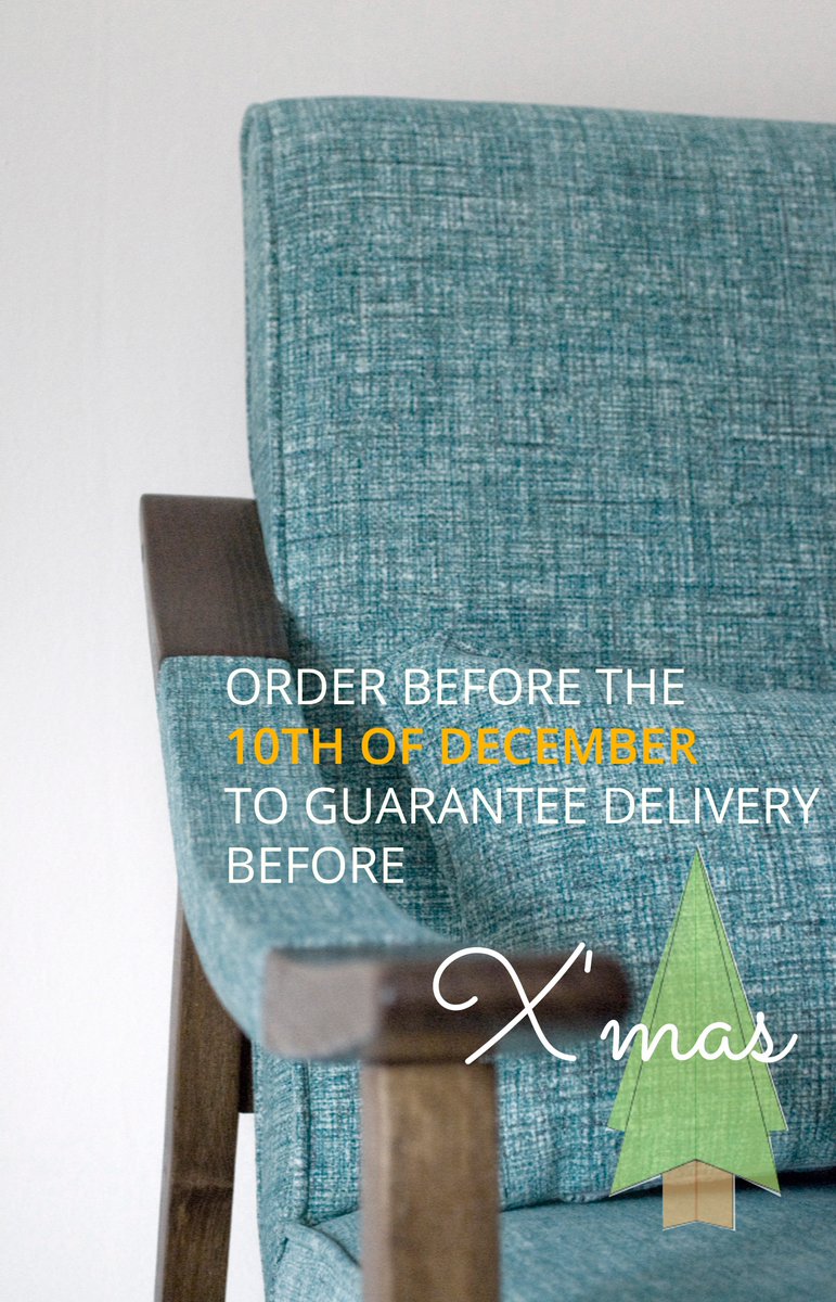 ModooHome's tweet image. Only 11 days left until our Christmas van leaves our workshop. We hope you find something from our 17 chairs.