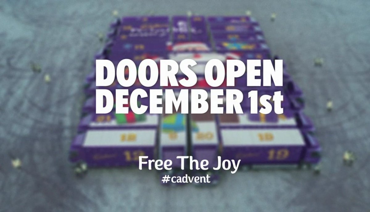 CadburyIreland's tweet photo. Doors open December 1st... Ready to join us for our #Cadvent Christmas countdown? Advent Calendars at the ready! https://t.co/5VAYX0Wdnw