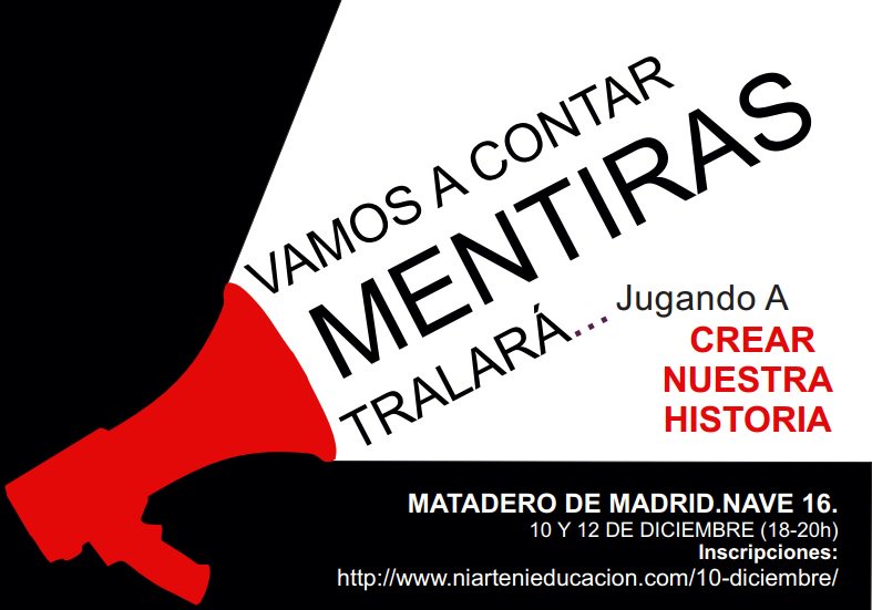 pinvisibles's tweet photo. #niartenieducacion Vamos a contar mentiras, tralará. Taller cn Xandra Villar @mataderomadrid https://t.co/2PWbIEejfg https://t.co/aFz7DjHkRw