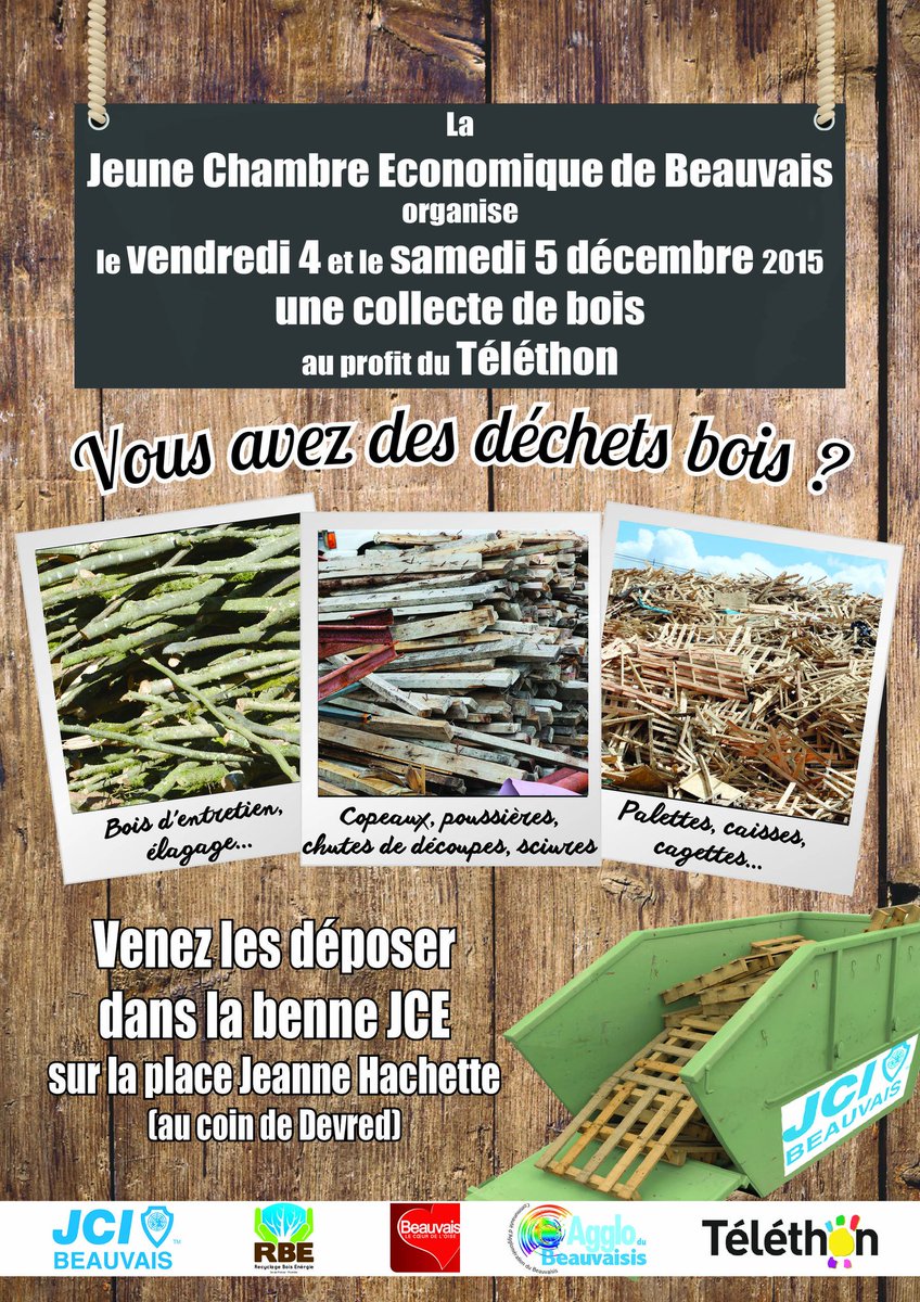 RDV #PlaceJeanneHachette ce vendredi en fin de journée et samedi toute la journée pour le #Téléthon2015 à #Beauvais