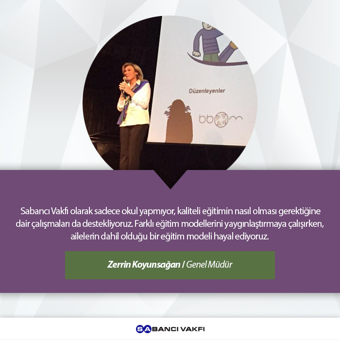 SabanciVakfi's tweet photo. #FEZ2015’te Genel Müdürümüz Zerrin Koyunsağan konuşma yaptı. @AshokaTurkiye @BBOMDernegi https://t.co/MOWy9qWfx1