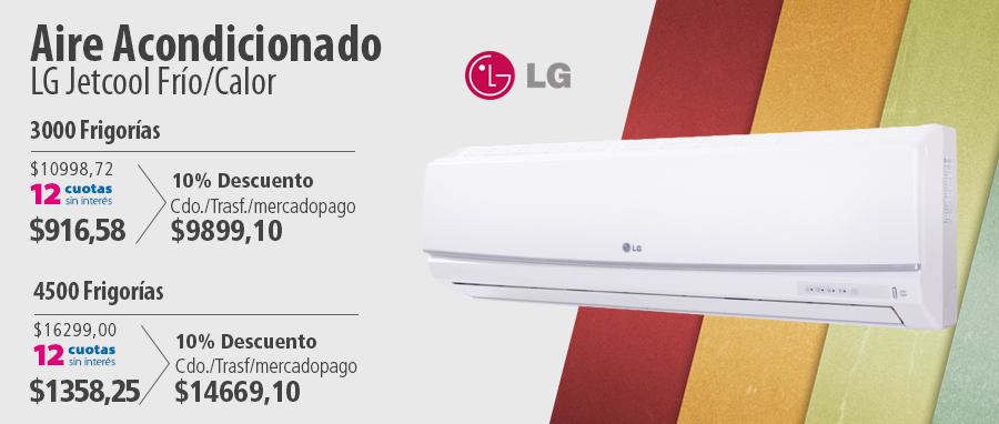 tiendavirtual12's tweet photo. Aire Acondicionado Split LG JETCOOL 3000 Frigorias Frio/Calor | 12 cuotas | Ahorro $1.500 https://t.co/A01PXySyT9 https://t.co/WkMIDmnpXk