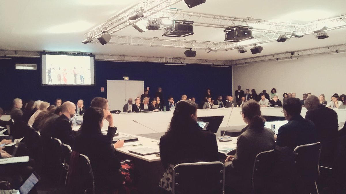 Koko_Warner's tweet photo. #COP21: Science, policy, &amp; action leaders talk solutions w/ climate witnesses #Nairobiworkprogramme @UNFCCC @UNUEHS https://t.co/z9gIOPszAg