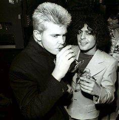 Happy Birthday to Billy Idol!
This photo w/ Marc Bolan -1977 
Rock on!     