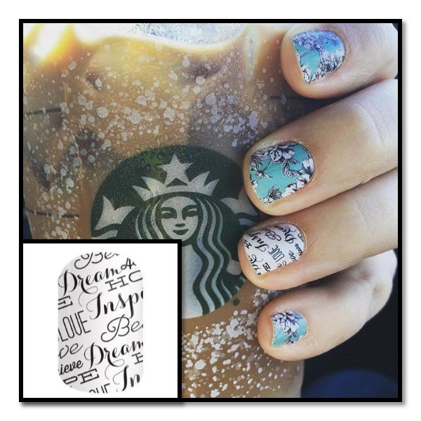 LMSieradzka's tweet photo. Day 30 of #NaNoWriMo:
 "Word to the Wise" and "Serene". #jamberrynails https://t.co/D5rmv1DWoG