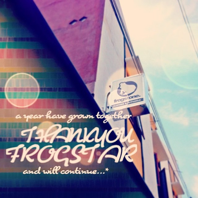 terimakasih teman² frogstar sudah ikutan ekspressyourfrogs &amp; setaun sudah tumbuh bersama #frogstonesolo 🎉