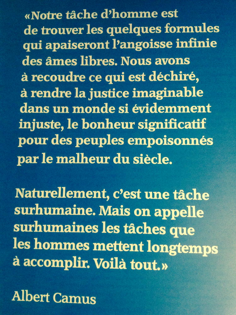 Page lue dans la plaquette des Gémeaux, à Sceaux