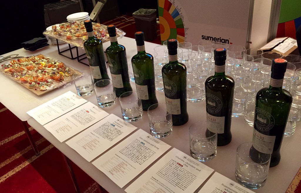 ScottAtSumerian's tweet photo. Cask strength rare malt whisky for St Andrew's day at the @SumerianIT stand. Come and taste. #GartnerDC https://t.co/GxCCieZuec