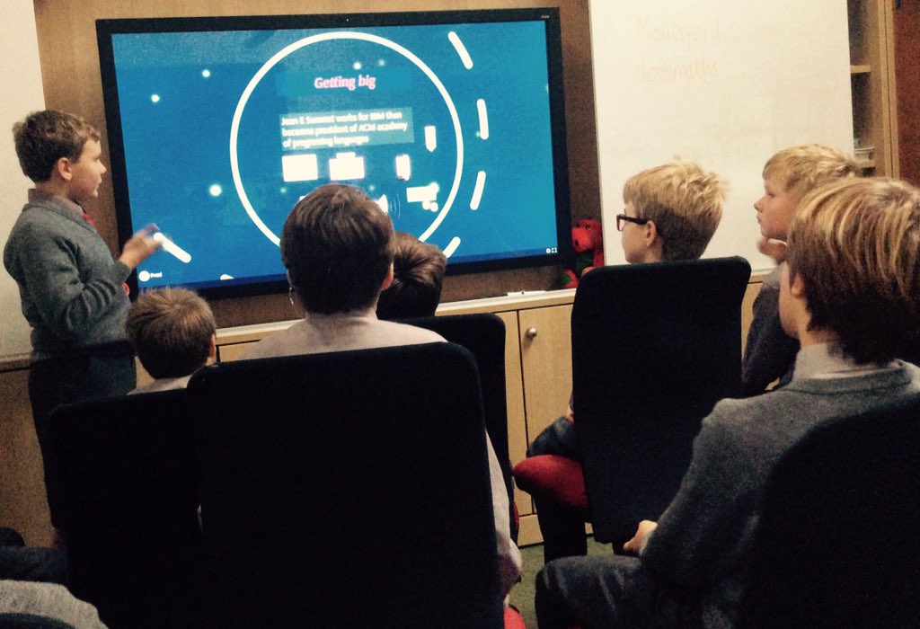 Y6 present their <a href="/prezi/">Prezi</a> #presentations about famous people in the history of #computing <a href="/PreziEdu/">PreziEdu</a> #edtech