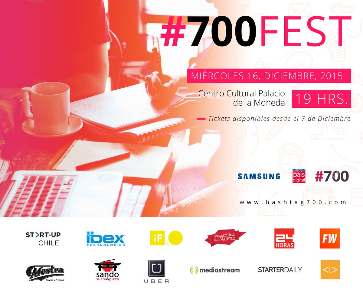 hashtag700's tweet photo. Cerramos el año en grande con el #700Fest, todo dentro del #DigiFest2015! Te esperamos con grandes sorpresas! https://t.co/4WtycZIbun