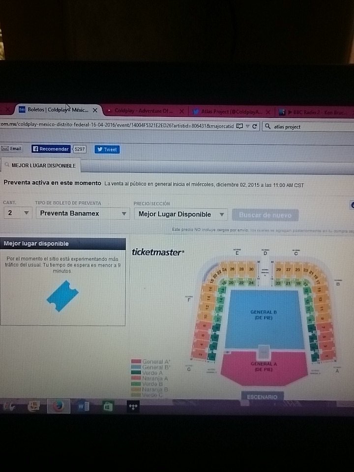 Bawewax's tweet photo. Es mejor hacer fila... El peor error de mi vida. #PreventaColdplay https://t.co/XKBpdNvhWS