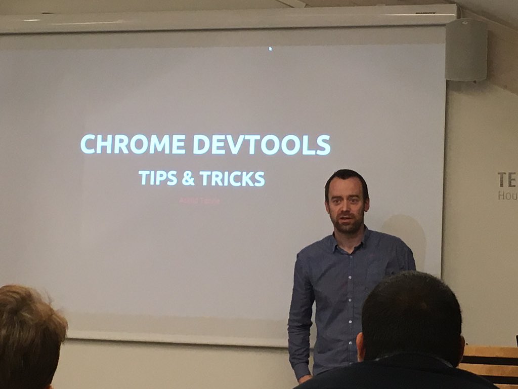 Embriq's tweet photo. Aslak Tønne @miles_no om #Chrome #DEVTOOLS på #embrainz #embriq https://t.co/MaAjjBG4aN