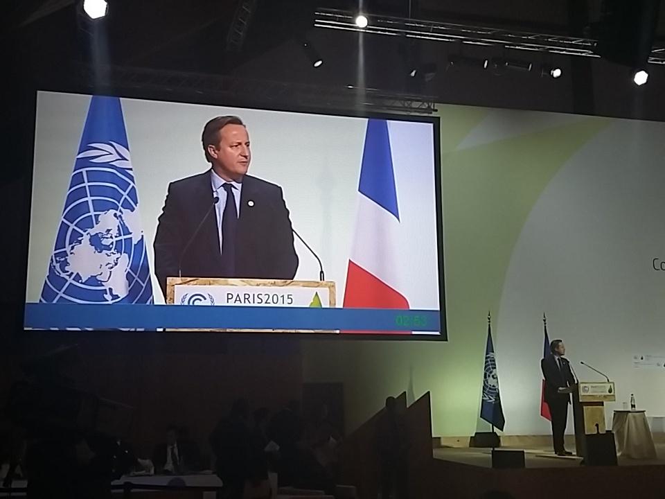 COP21en's tweet photo. .@David_Cameron "our grandchildren will ask us: what was so difficult ?" #COP21 https://t.co/UBO9mycVmP