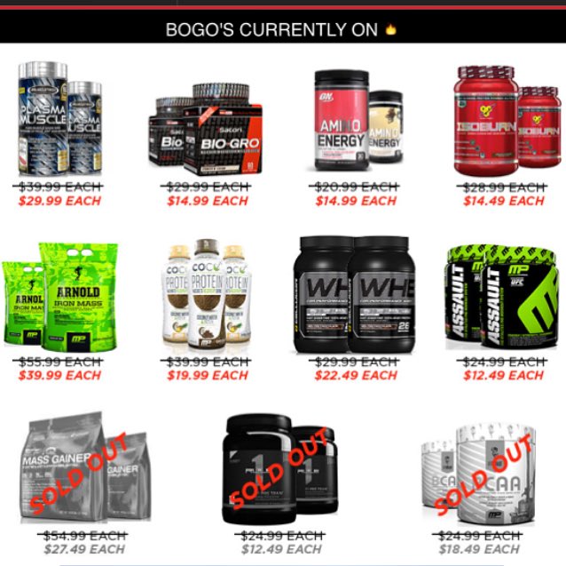 CampusProtein's tweet image. Btwn the BOGOs, 20% off, &amp;amp; 
.99¢ ship, if you buy from CP you basically won #CyberMonday - congrats ahead of time 👍🏻