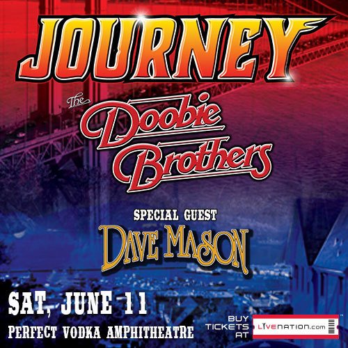 LiveNationSFL's tweet photo. Reminder!! @JourneyOfficial &amp; @TheDoobieBros tixare pre sale starts 12/3 for their live show in #Tampa &amp; #@WPB ! https://t.co/FoSHndnKU2