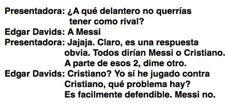 manolomartin65's tweet photo. EGDAR DAVIS: 
Otro señor que sabe de fútbol. https://t.co/aIy7TsKm7q