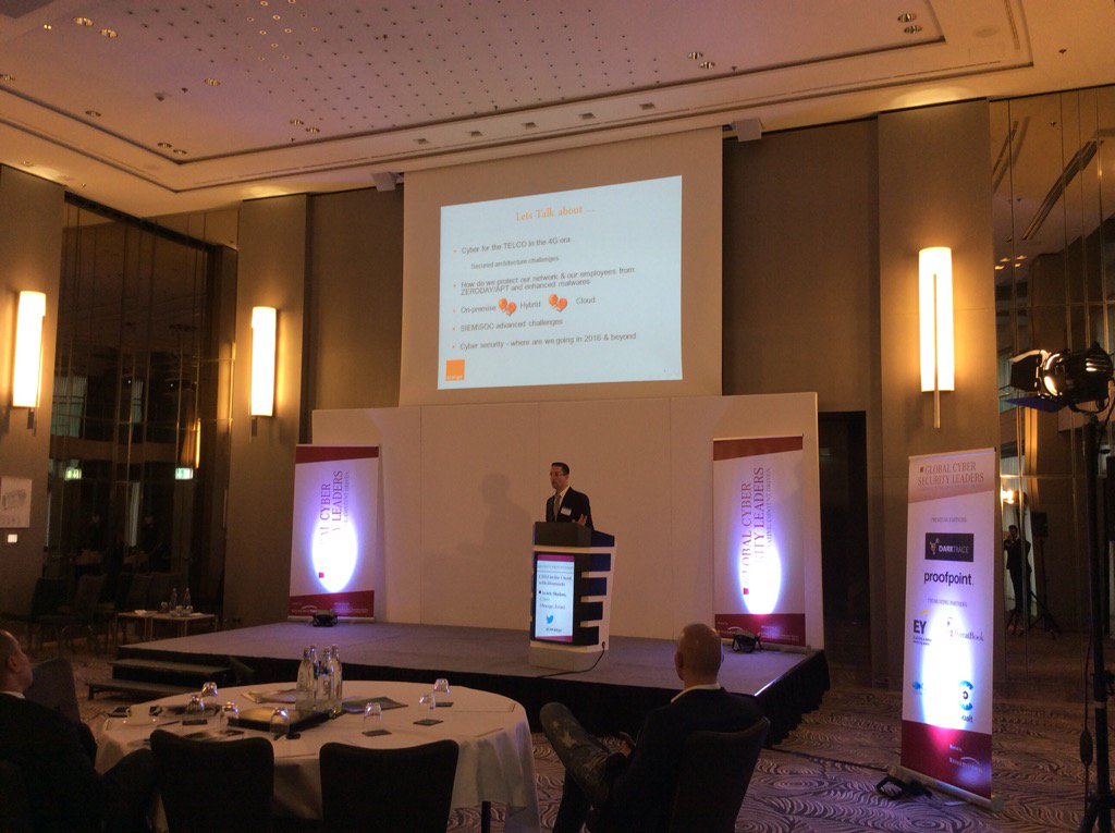 global__cyber's tweet photo. Excited to hear from CISO Arieh Shalem from @orange Israel #GCSL15 on CISO in the Cloud w Diamonds #cybersecurity https://t.co/k7GY7mFen0