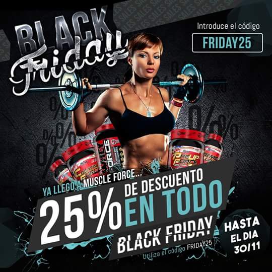 Muscle_Force's tweet photo. Ultimo dia de BLACKFRIDAY!! No te lo pierdas en https://t.co/QPJijeTUTe   Animaros y darle a RT! https://t.co/oUpb9AAZjv