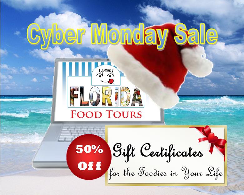 YummyFlorida's tweet photo. 50% Gift Certificates! PERFECT for the foodies in your life. https://t.co/ccv6kGToW5 #CyberMonday #foodie #yummy https://t.co/W8XwoiPM0x
